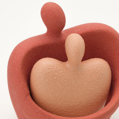 Ceramic sculpture "Embrace" - Terracotta 