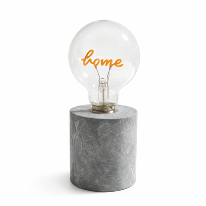 Декоративна LED лампа „Home“ с бетонна основа