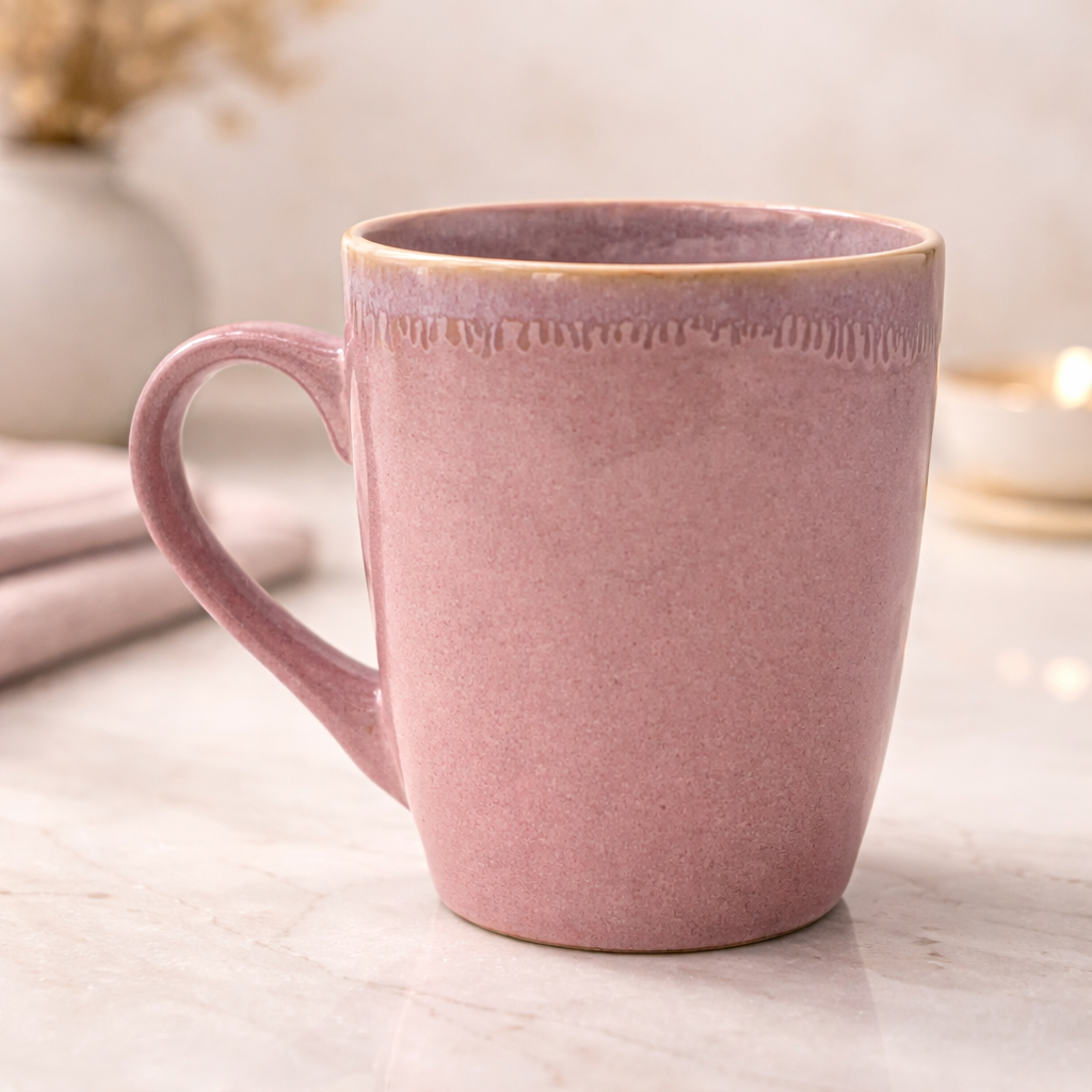Комплект за уютна маса Pink Stoneware – 3 части