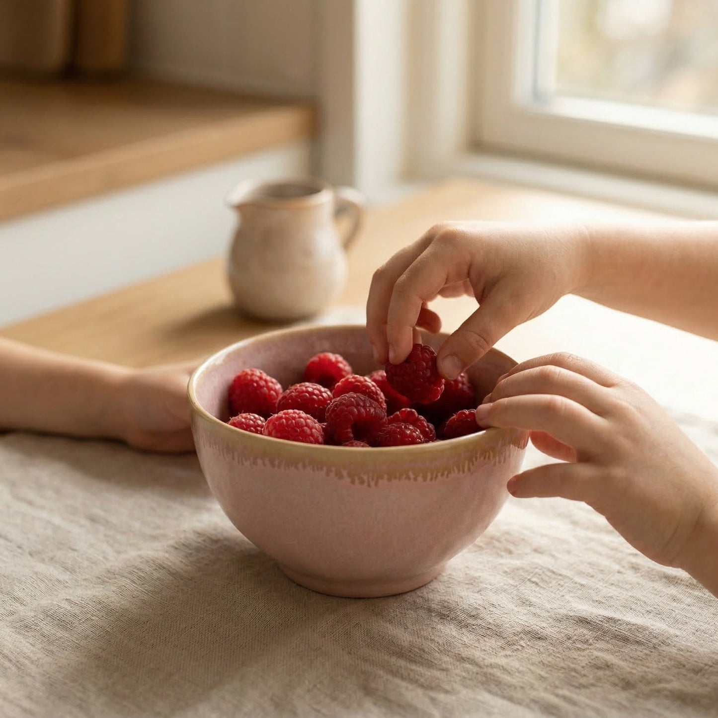 Комплект за уютна маса Pink Stoneware – 3 части